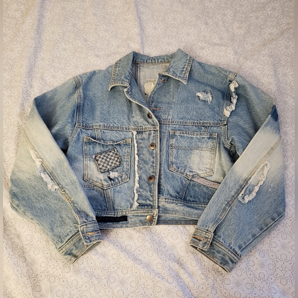 Distressed Denim Jacket